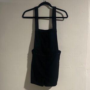 H&M Black Overall Shorts